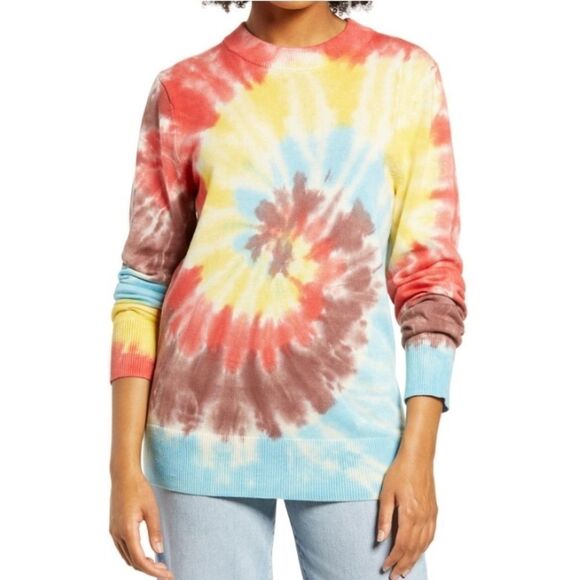 Bp be Proud by Gender Inclusive Tie Dye Crewneck Sweater - Picture 1 of 10